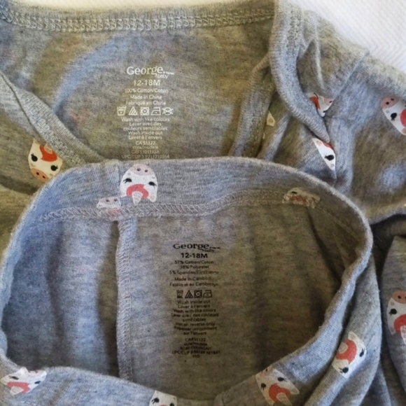 george heather gray unicorn matching outfit set bodysuit & pants 18 months baby - Picture 2 of 9